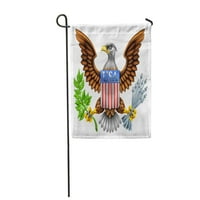 American Eagle ćelav kao što je pronašao Veliki pečat Sjedinjenih Država koje drži maslinu za zastavu