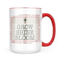 Neonblond Grow Shine Bloom Religiozni Uskrsni poprečni Neutralni šan za poklon za ljubitelje čaja za kavu