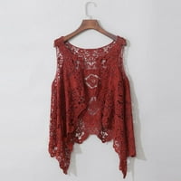 Ženska modna ljetna otvorena Stitch Cardigan Crochet Vest Bluza Top Hot6SL4490024