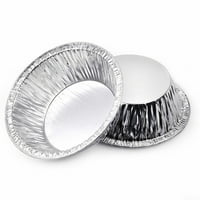Aluminij 3 FOIL TART PAN ODVODNO MINI POT PITE Ploča za pečenje TIN -FOIL TIN TIN za pekare, kafiće,