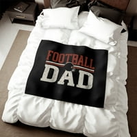 Fudbalski tata dukserica pokrivač, bacite pokrivač, meka pokrivač, kućni dekor
