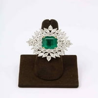 Diamondscene zasljepljujući emerald i dijamantni koktel prsten