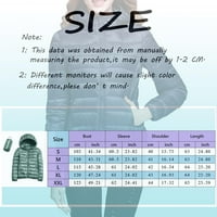 Ženska zimska kratka paketna jakna od pune boje topli parkas dugi rukavi Visoki vrat zip up stilski