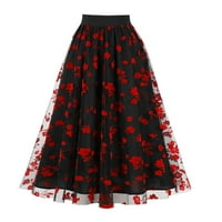 Suknje za prodaju za žene za ispis cvjetnog uzorka Ženska ljetna casual haljina Print Long suknje Visoki