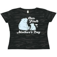 Inktastičnost Naši prvi majčin dan s polarnim medvjedama ženska majica