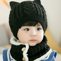 Zhaomeidaxi Kids Winter Beanie Hat and Scarf postavilo je 2 komada za dječake i djevojke 1- godina hladno