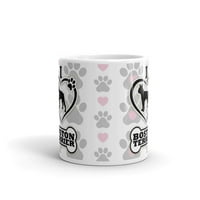 oz Boston terijerske poklone Love Paw Prints Vlasnik psa Vlasnik keramičke šalice za kafu