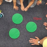 MARKERI STOVA SIT podne spotove krugovi samo ljepljive naljepnice za mjesto za sport za sportski nastavnik nastave joga vježba zeleno