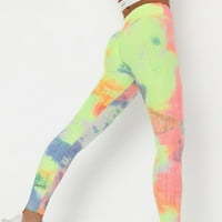 Ženske tinte yoge tie-boje hlače tanke i dizanje vježbi donje hlače