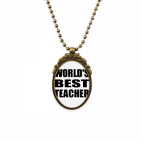 Najbolji svjetski učitelj Student citira antiknu ogrlicu Vintage perla Privjesak za privjesak