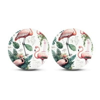 Flamingo Print Holder Cup Cup CAVERS Universal Auto-klizanje Umetnite Coaster Gumeni automobilski prianjivač