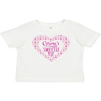 Inktastična Gran's Sweetie pita sa ružičastim srcima poklon dječaka za bebe ili majicu za bebe
