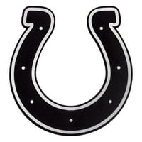 Muška antigua Heather Black Indianapolis Colts Metallic Logo Fortune Quarter-Zip Jacket