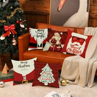 Božićni jastuk navlake Santa Claus jastučnice za snjegović jastuci za bacanje navlake veseli božićni dekor za kućni kauč kauč