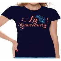 Newkward Styles Majica La Quinceanera za djevojke za djevojke Birthday Girl Majica Rođendani pokloni