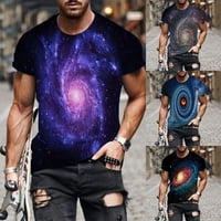 Muški kratki rukav 3D Print TOPLS Casual baggy modni mišićni tee dnevna majica l