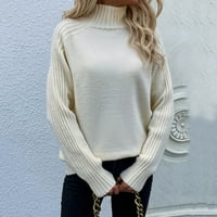 Zrbywb prevelik korejski džemper ženski zimski pulover sa visokim vratom Duks sa visokim vratom