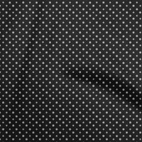 Onuone poliesterska Spande crna tkanina cvjetna DIY odjeća za pretežnu tkaninu Ispis tkanina sa širokim