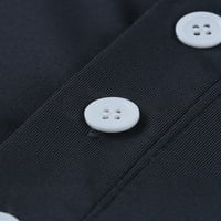 Muškarci Pudcoco vrhovi V-izrez Polo majica s kratkim rukavima s tasterima