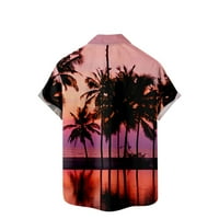 Muške havajske cvjetne majice dolje Tropsko za odmor Plaže Majice Ležerne prilike kratkih rukava Plaža Tee Tee