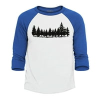 Trgovina4 god muške šumske drveće priroda planine divljač za bejzbol majica X-Mala bijela crvena