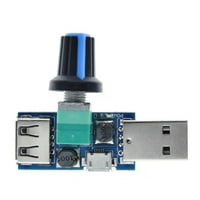4V-12V 5W XY-FS USB ventilator Stepless guverner USB ventilatorski kontroler brzine Multi-Gear