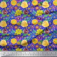 Soimoi pamučna kambrična tkanička tkanina i cvjetna umjetnička ispis tkanina od dvorišta široka