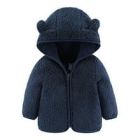 Traexpress zimski kaputi za dječake novorođene novorođenčad dječje dječake jakna medvjedi uši kapuljača sa kapuljačom patentnih odjeća topli dječaci zimski kaput