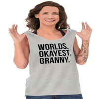 Najsvijeni svjetovi The Tank The The Majice Tees za žensku baku bake bake