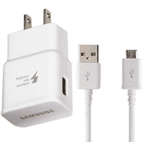 Prilagodljivi brzi zidni adapter Micro USB punjač za LG u paketu sa urbanim mikro USB kablom za kabl 4ft Super brz komplet za punjenje - bijeli