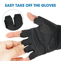Spasiteljičarine rukavice protiv klizanja s podesivim kaišem za zglobove crne boje, veličine S-2XL