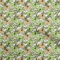 Onuone pamučni dres svijetlo zelene tkanine tropski cvjetni cvjetni šivaći zanatske projekte Tkanini