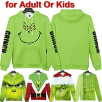 Grinch božićni džemper, Grinch džemper Djeca, Grinch dukserica za djecu za dječje dječake Djevojke