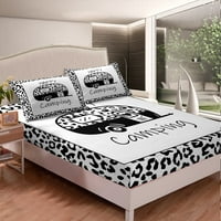 Homewish Happy Camping Posteljina Twin Veličina Vodeni kolor Leopard krevet za djevojke TEEĆI DEKOR