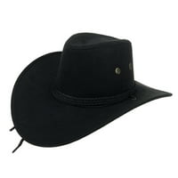 Biplut Trilby Cap Cowboy stil Podesivi široki jazz Cap Cap Cap Costum za jahanje