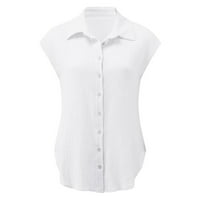 Posteljine za žene kratki rukav vrhovi bluze Regularne fit t majice Pulover tines vrhovi čvrste majice