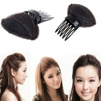 Yi žene nalete na podignute fluffy aparat za kosu umetnite klip alat za styling