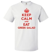 Budite mirni i jedite grčku salatu majicu Funny TEE poklon