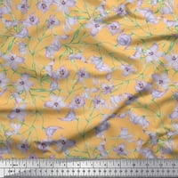 Soimoi viskoza šifon tkanina od lišća i divlji cvjetni cvjetni print šiva šibice tkanine