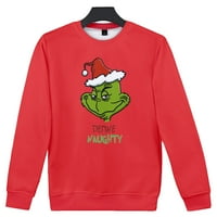 Božićna grinch dukserica Grinch majica Funny Graphic Tee Xmas Holidayhirs