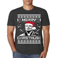 Divlji Bobby, sretan Christmusk Funny Elon Musk Meme Ugly Božićni džemper muškarci Premium Tri Blend