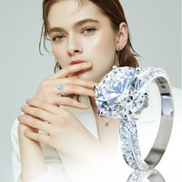 Ring Fashion Circon Dame GIF u obliku kapljica u obliku kruške 6- stranački prsten za vjenčani prsten