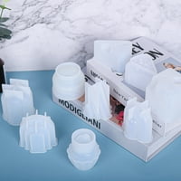 Yoone Candle kalup Lako oblikovati oblikovan fleksibilan 3D silikonski kalup za sapun za svijeće za DIY