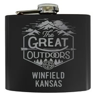 Winfield Kansas Laser Graved Istražite otvoreni Suvenir oz Oz nehrđajućeg čelika OZ FIKSC