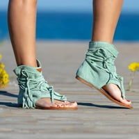 Sandale Sawvnm Žene Djevojke Retro boemske rešene Sandale Roman Beach Cipele Uštede do 30% popusta