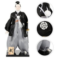 Trpe Japanski Kimonos Doll Ornament Sushi Shop Ornament Desktop Samurai Dekor sa mačem