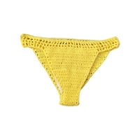 U dame Ljeto ručno rađene krošnik bikini kratke hlače Čvrsto kolor remen obloženi pletenim kurmama