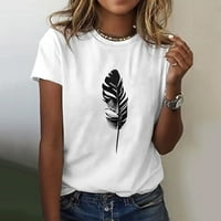 SunhillsGrace majice za žene Ljeto TOP Ležerne prilike Floral Print T Majica Modna labava kratkih rukava