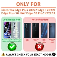 Talozna tanka kućišta telefona Kompatibilan za Motorola Edge Plus 5G UW Edge + Edge Pro, Crni Bandana