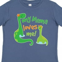 Inktastic My Mema voli me unuk dinosaur poklon malih majica dječaka
